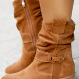 Clémence | Opulentne Suede Čizme do Gležnja