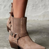 Anaïs | Suede čizme do gležnja inspirirane western stilom