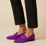 Gemma | Vječne Suede Loafers s Klasičnim Bit Detaljem