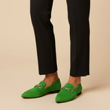 Lily | Vječne Suede Loafers s Bit Detaljima