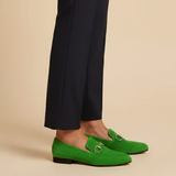 Lily | Vječne Suede Loafers s Bit Detaljima