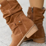 Clémence | Opulentne Suede Čizme do Gležnja