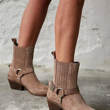 Anaïs | Suede čizme do gležnja inspirirane western stilom