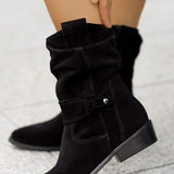 Clémence | Opulentne Suede Čizme do Gležnja