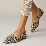 Ženske mokasine s leopard uzorkom