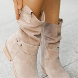 Clémence | Opulentne Suede Čizme do Gležnja