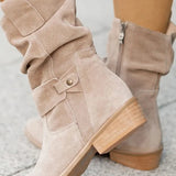 Clémence | Opulentne Suede Čizme do Gležnja