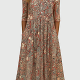 Radmila - Elegantna midi haljina s V-izrezom