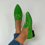 Lily | Vječne Suede Loafers s Bit Detaljima