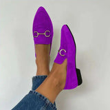 Gemma | Vječne Suede Loafers s Klasičnim Bit Detaljem