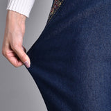Oksana – Damenjeans mit Seitentaschen und Elastischem Bund